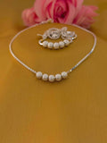 925 Sterling Silver Textured Bead Anklet