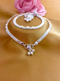 Elegant 92.5 Sterling Silver Ghungroo Anklet