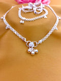 Classic 92.5 Sterling Silver Ghungroo Anklet