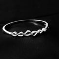 Infinity Spark Bangle Bracelet