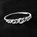 Interlinked Silver Bangle