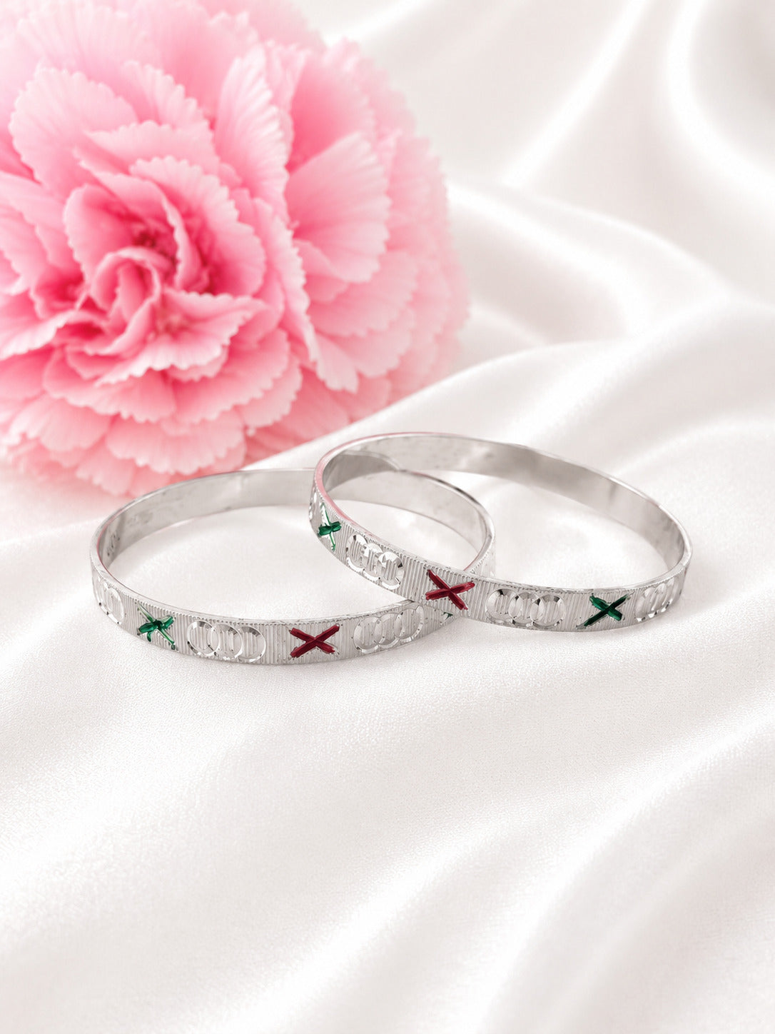 925 Sterling Silver Designer Baby Bangles