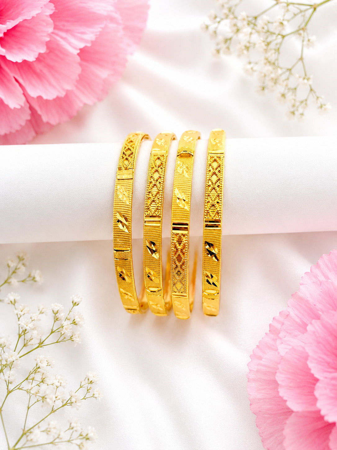 Elegant Silver Designer Bangles – Traditional Craftsmanship