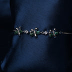 Forest Bloom Butterfly Bracelet in Sterling Silver