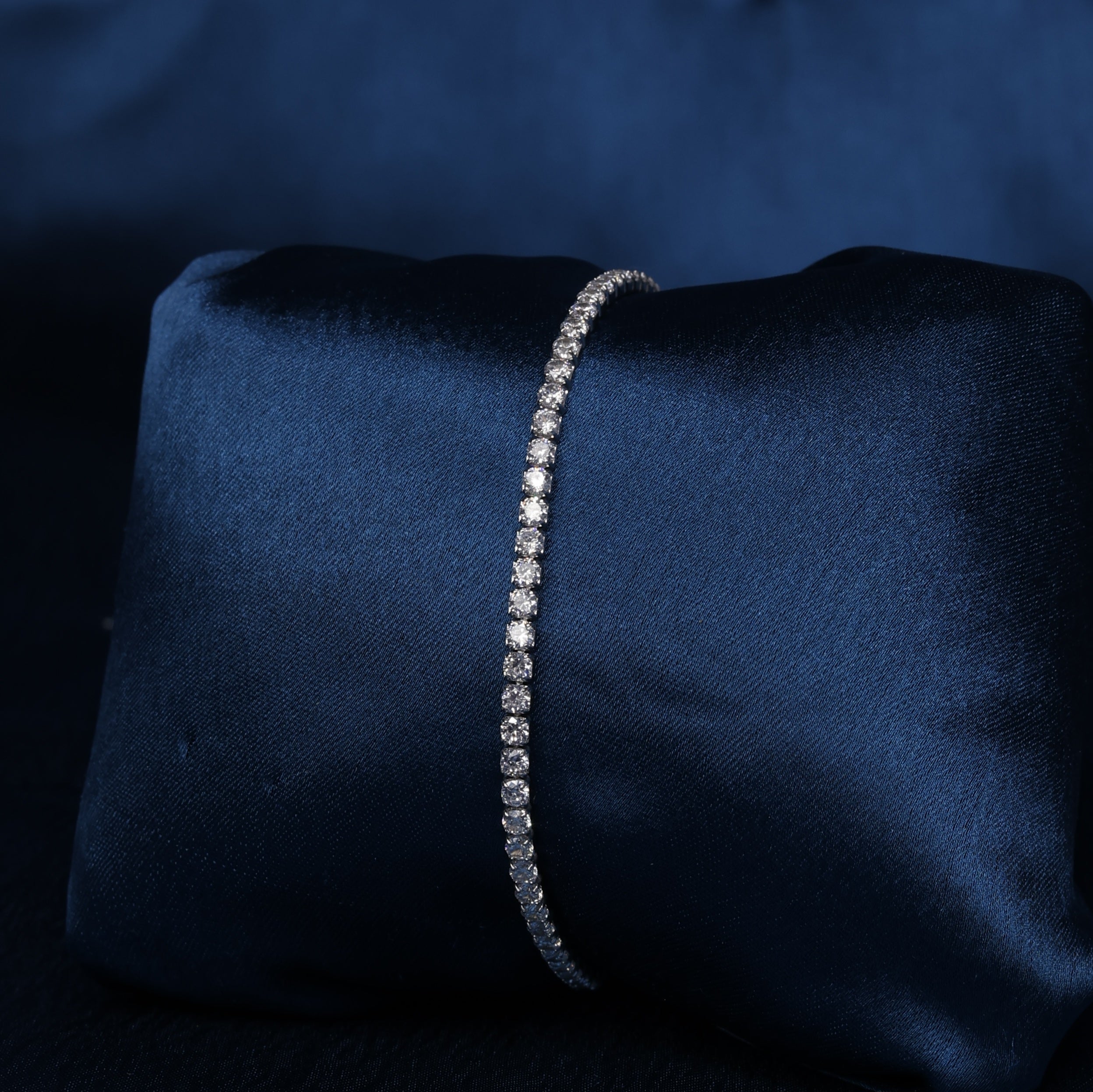 Timeless Spark Sterling Silver Tennis Bracelet