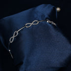 Infinity Spark Sterling Silver Bracelet