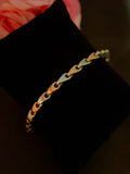 Male Dual Tone Classic Link Bracelet