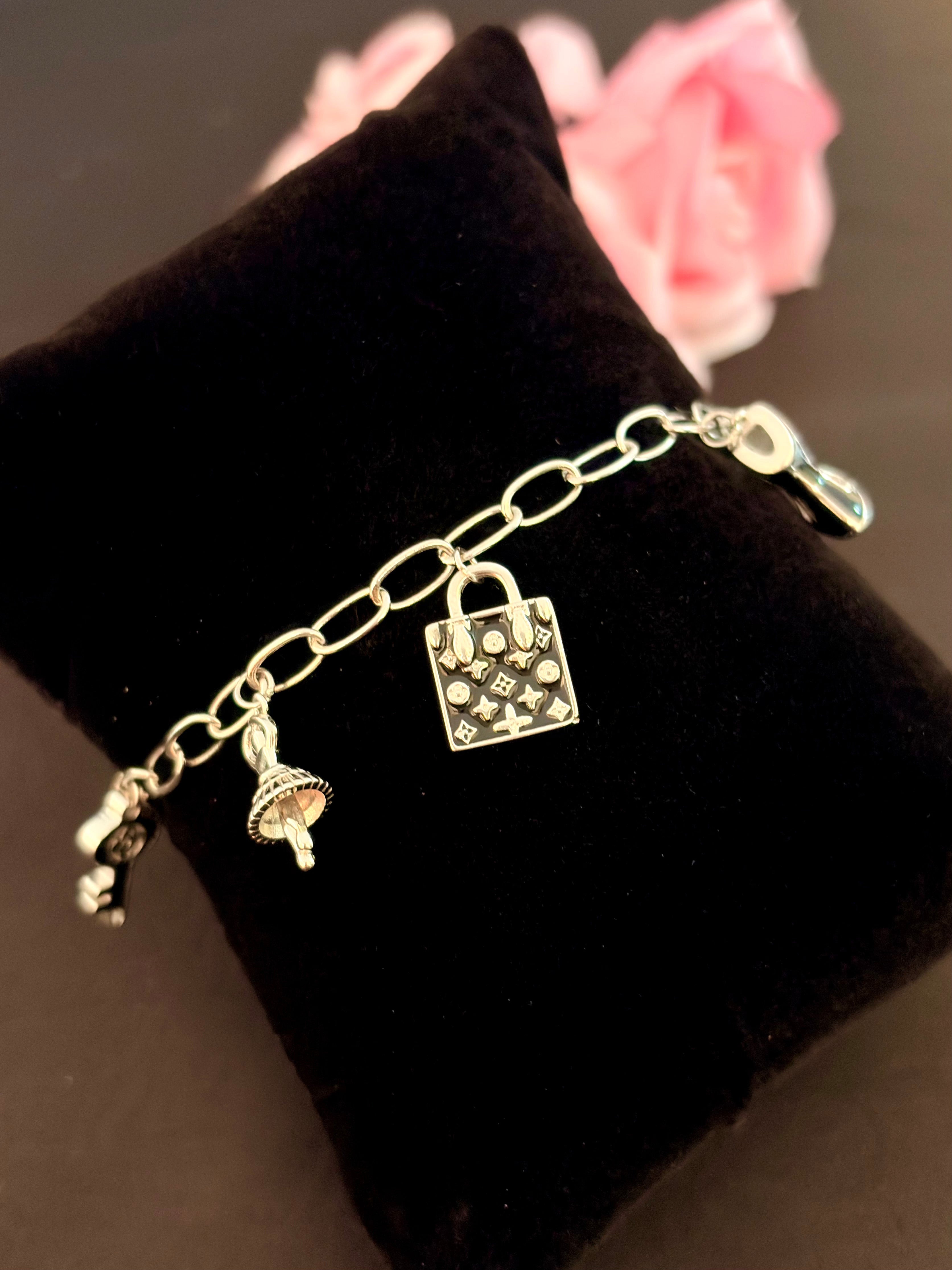Luxe Charm Lock Bracelet