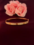 Classic Rose Gold Crystal Bangle