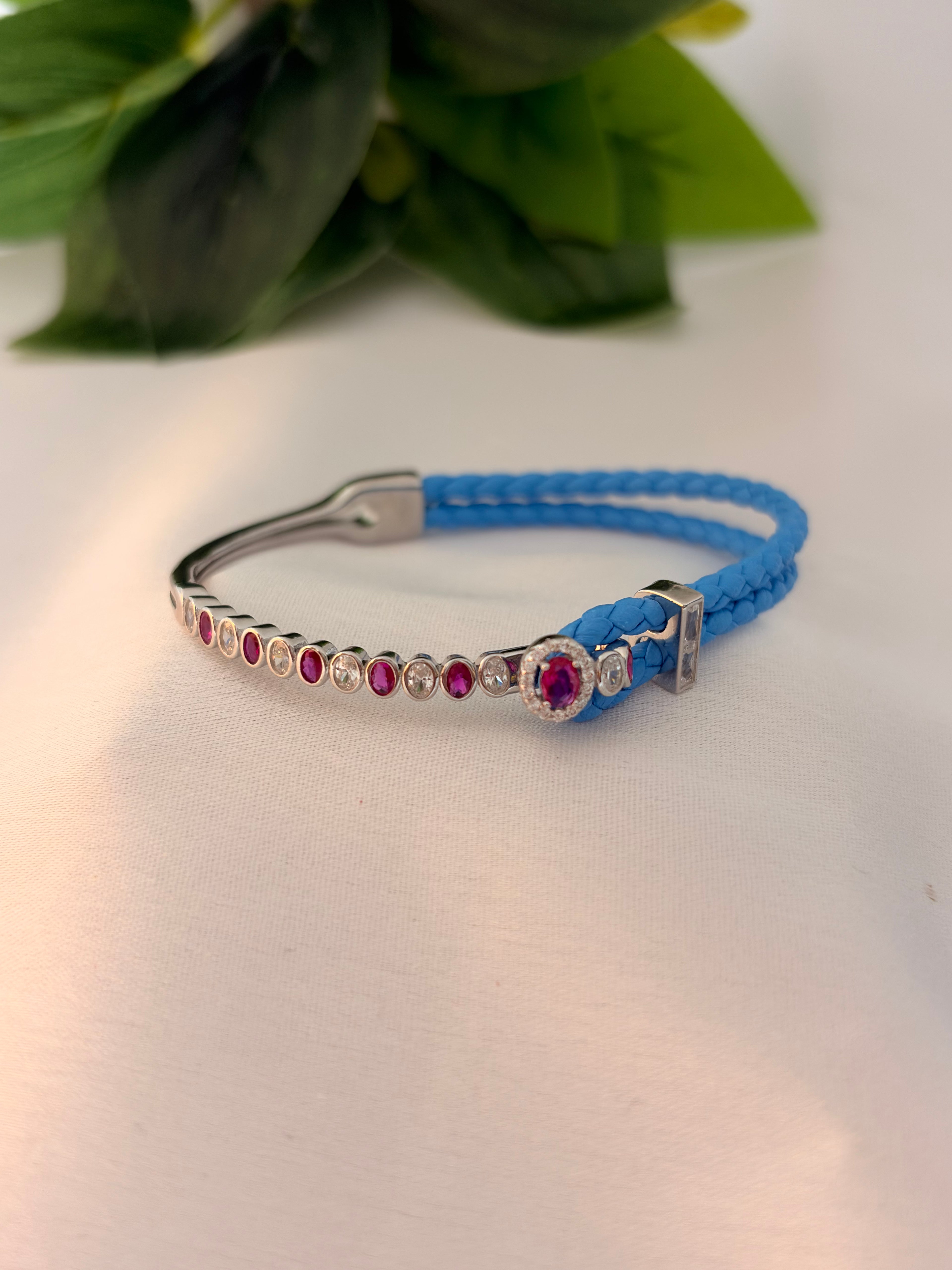 Azure Charm Stone Bracelet