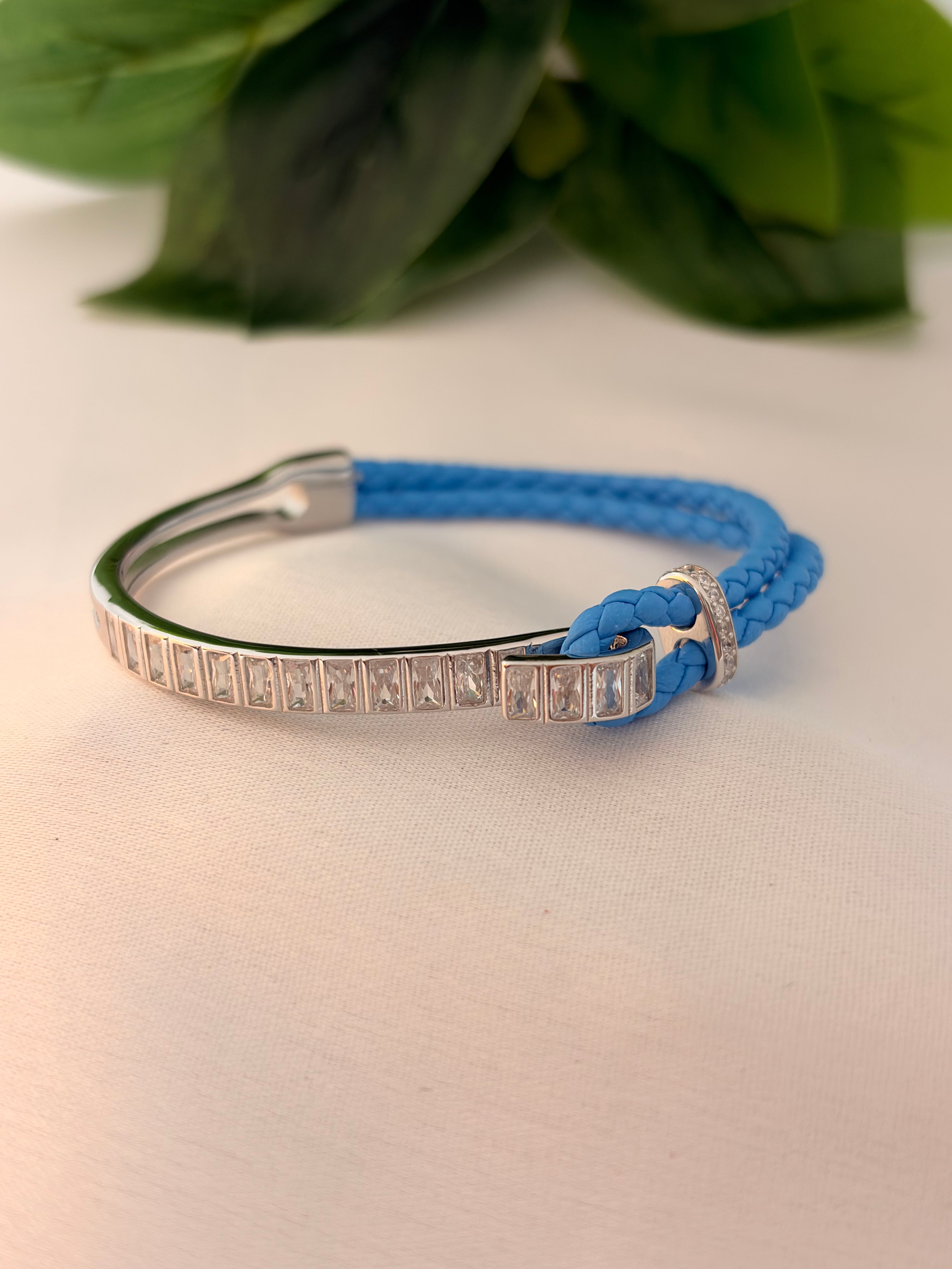 Sky Blue Crystal Elegance Bracelet