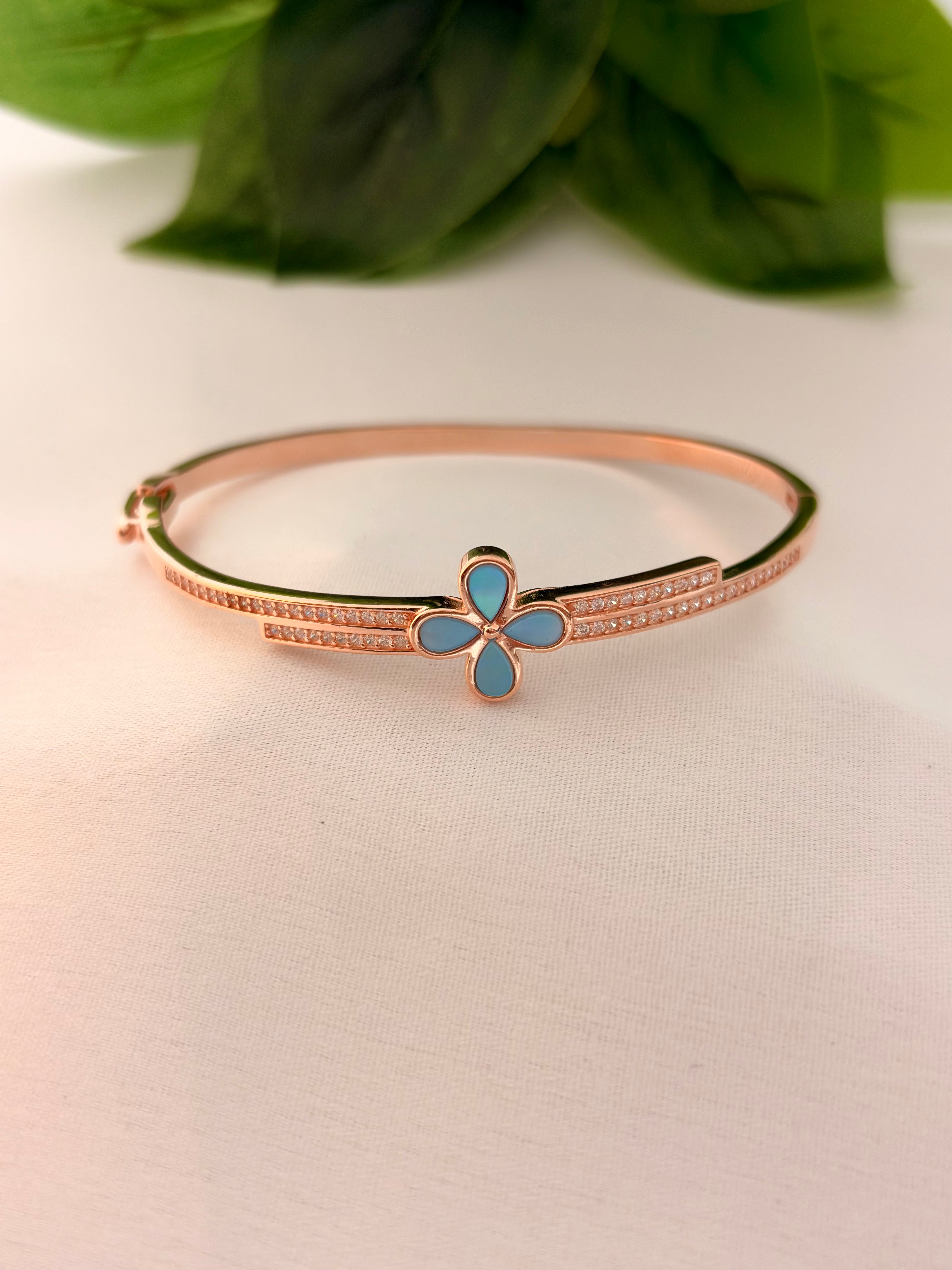 Azure Petal Rose Gold Bracelet
