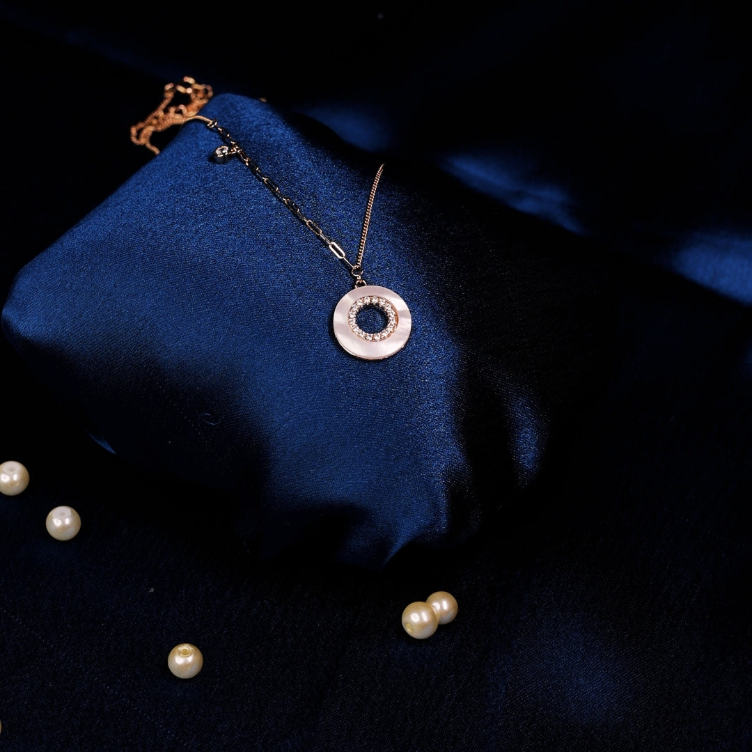 Pearl Cubic Zircon Pendant Necklace