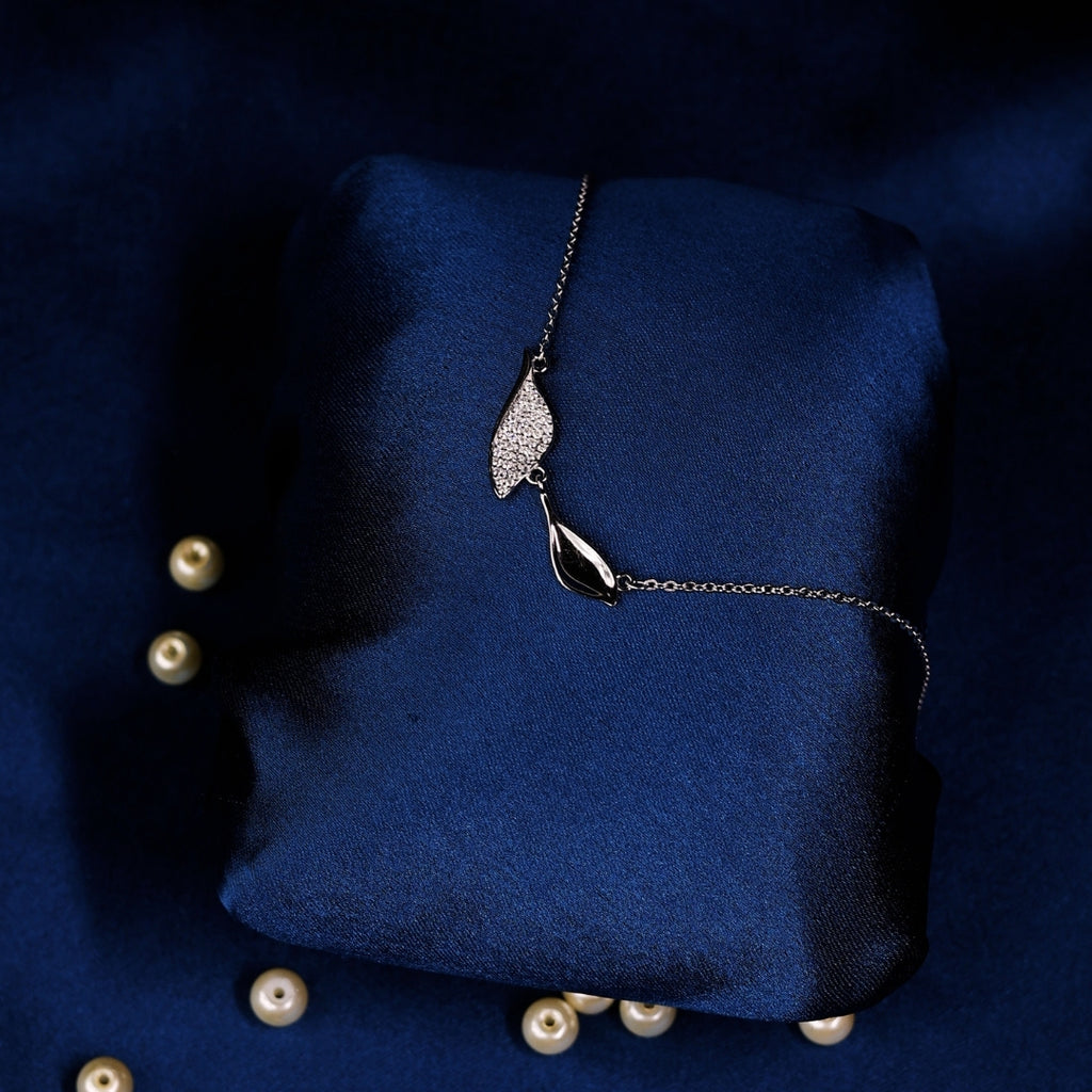 Twin Leaf Harmony Pendant