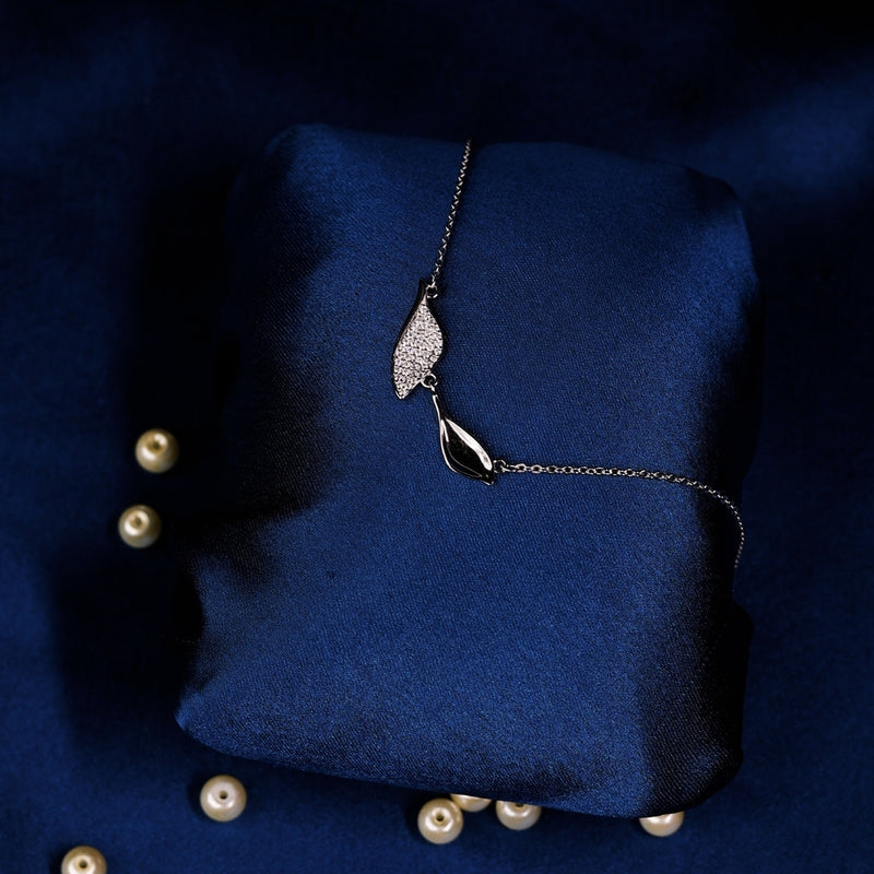 Twin Leaf Harmony Pendant