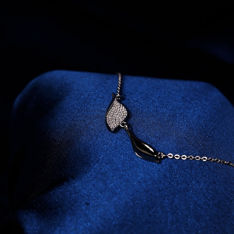 Twin Leaf Harmony Pendant