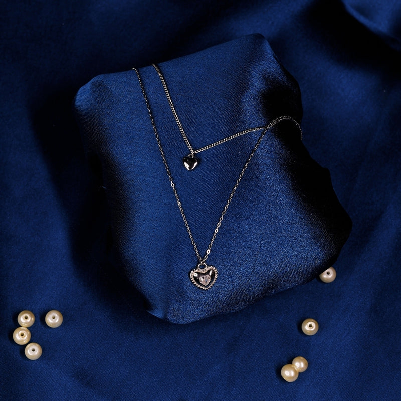 Double Heart Whisper Pendant