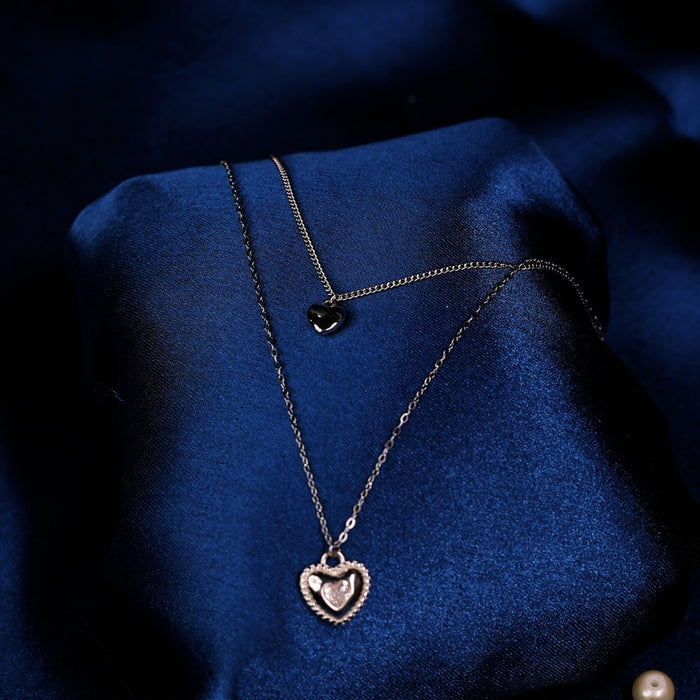 Double Heart Whisper Pendant