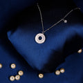 Halo Circle Pearl Pendant