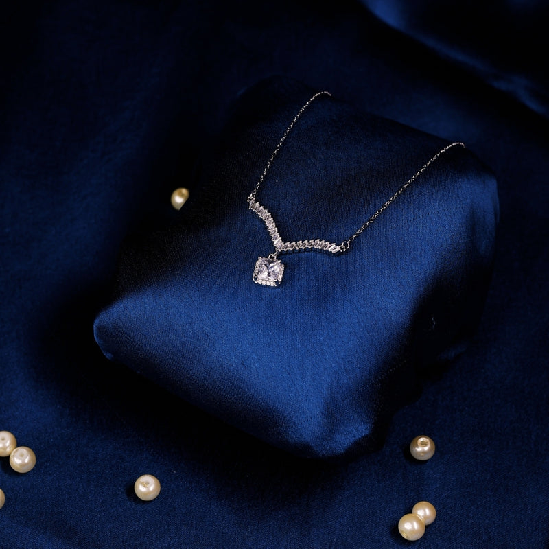 Crown Sparkle Drop Pendant