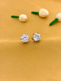 Classic Round Stud Earrings