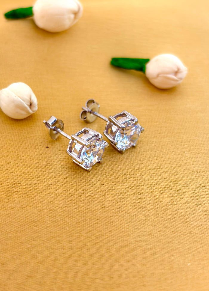 Classic Round Stud Earrings