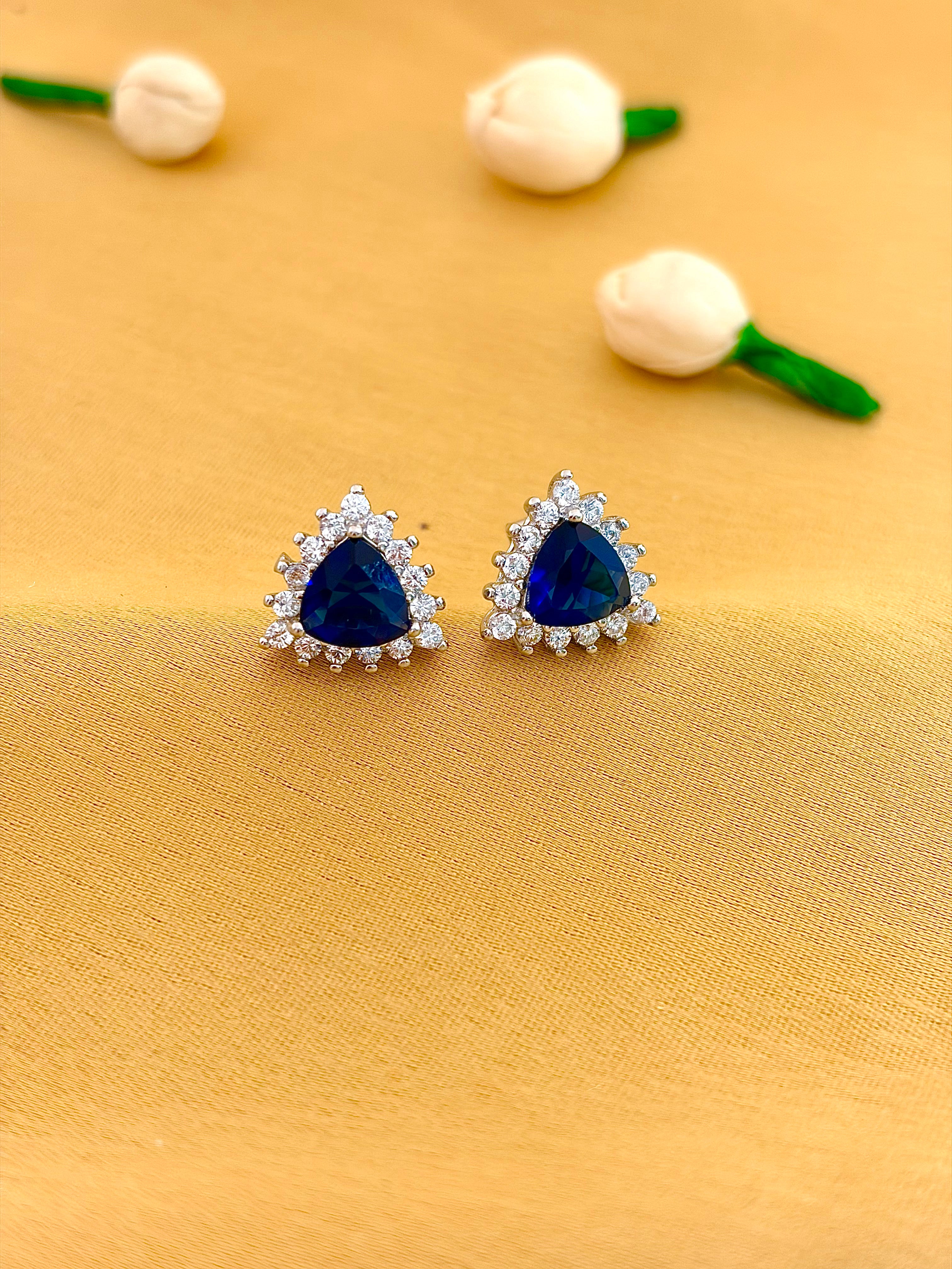 Midnight Halo Stud Earrings