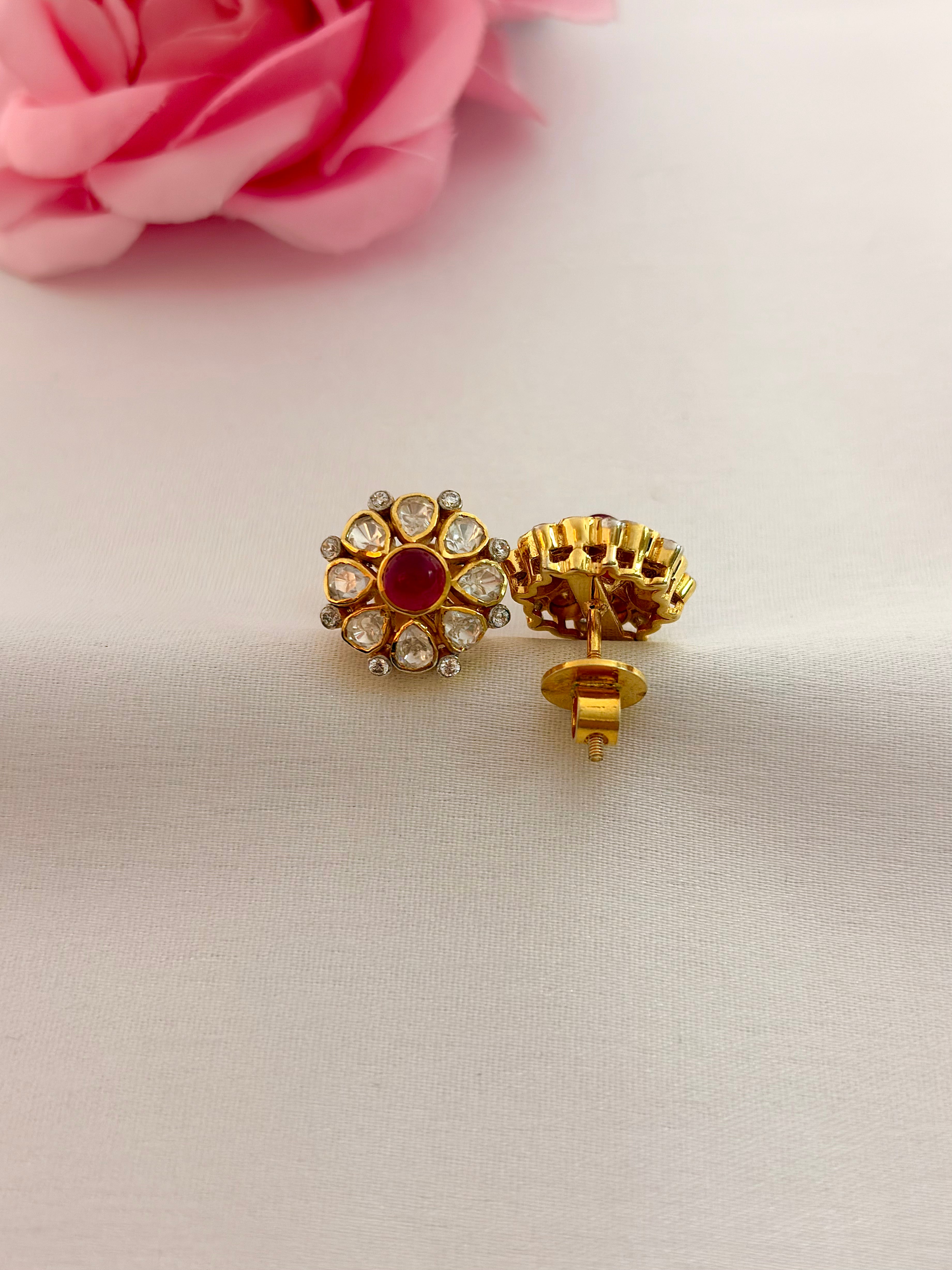 Ruby Bloom Studs