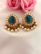 Neelam Pearl Kundan Statement Necklace Set