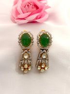 Emerald Royale Polki Statement Necklace Set