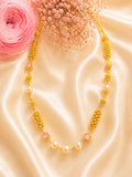 Pearl Blossom Gold-Plated Chain