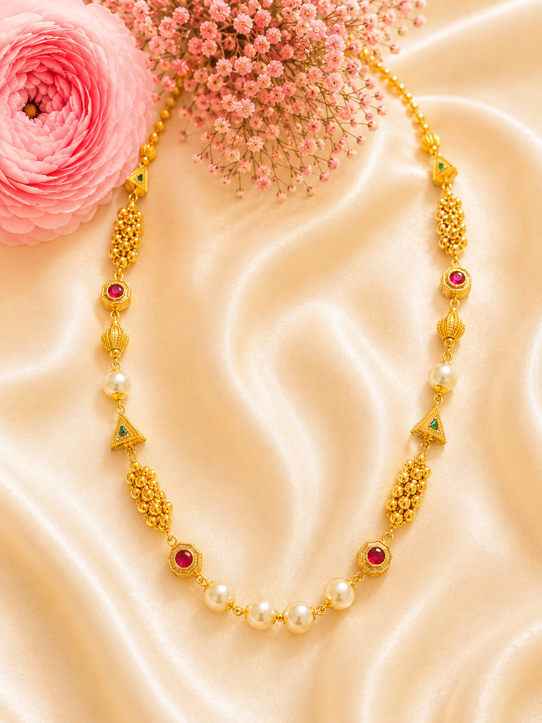 Royal Pearl Gold-Plated Chain