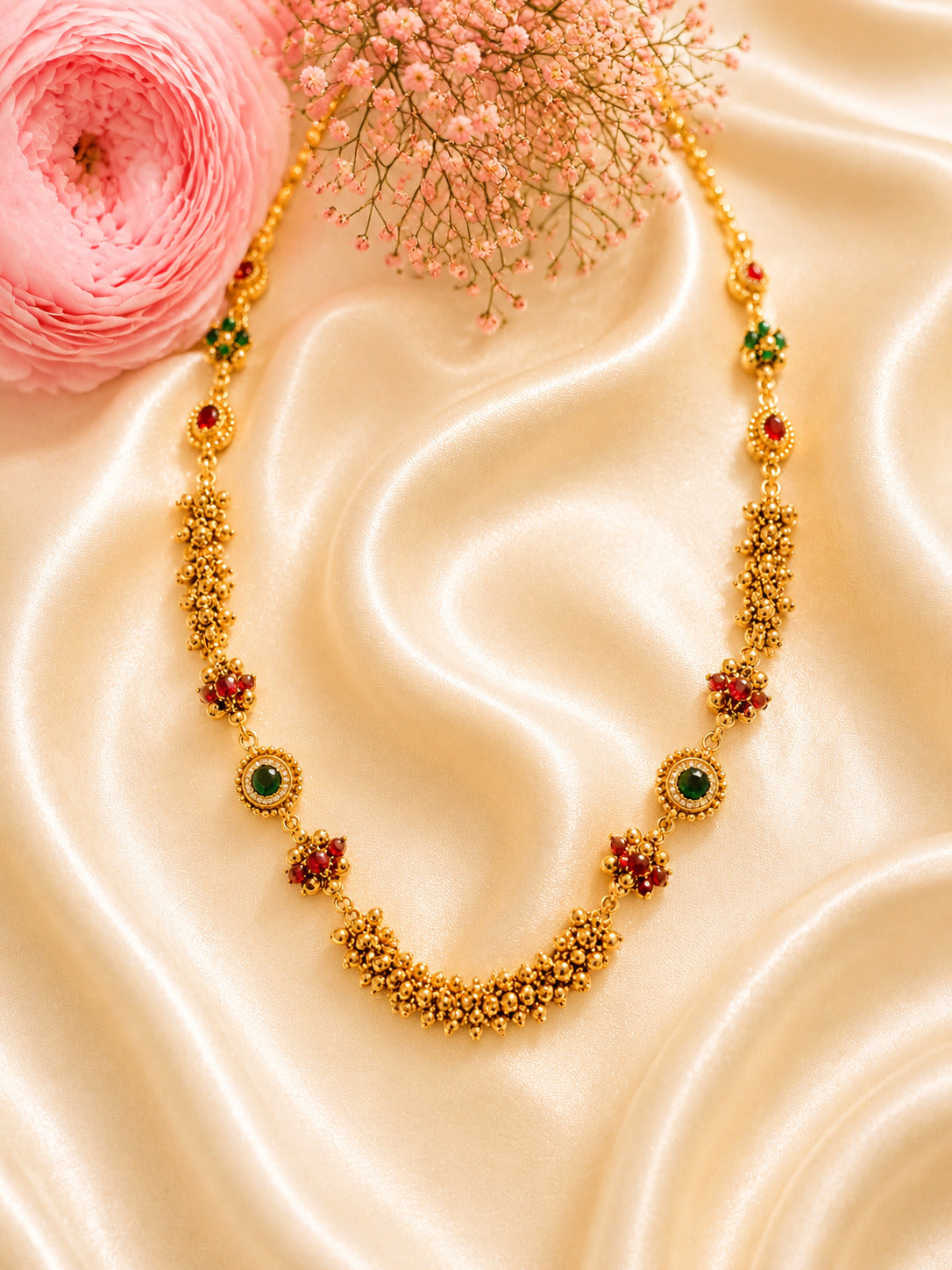 Royal Floral Gold-Plated Chain