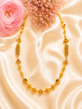 Emerald Elegance Gold-Plated Chain