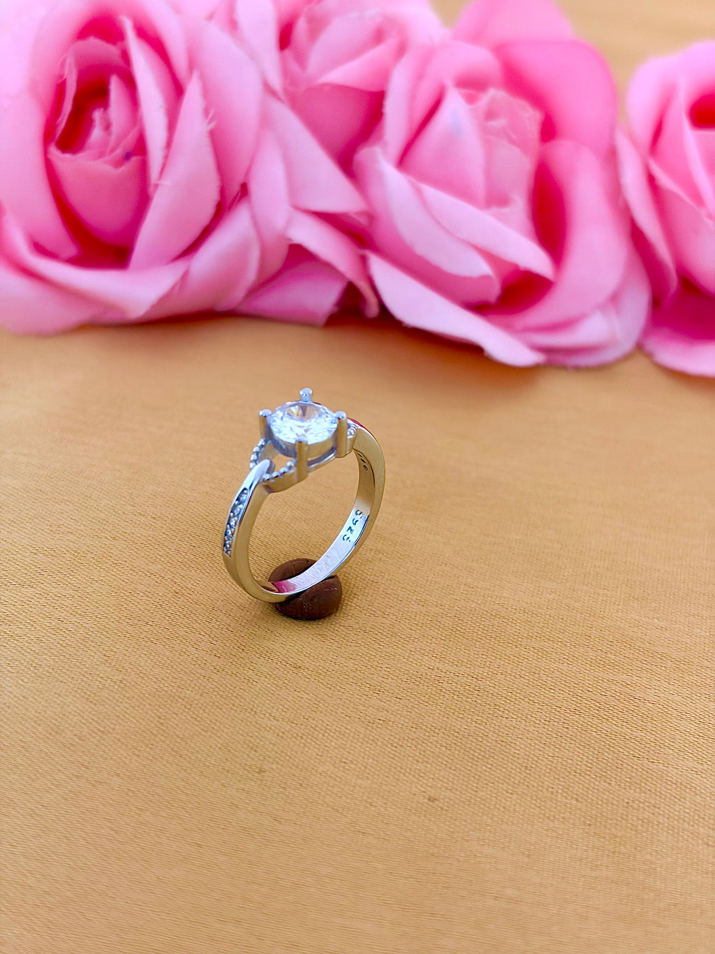 Side-Set Solitaire Ring