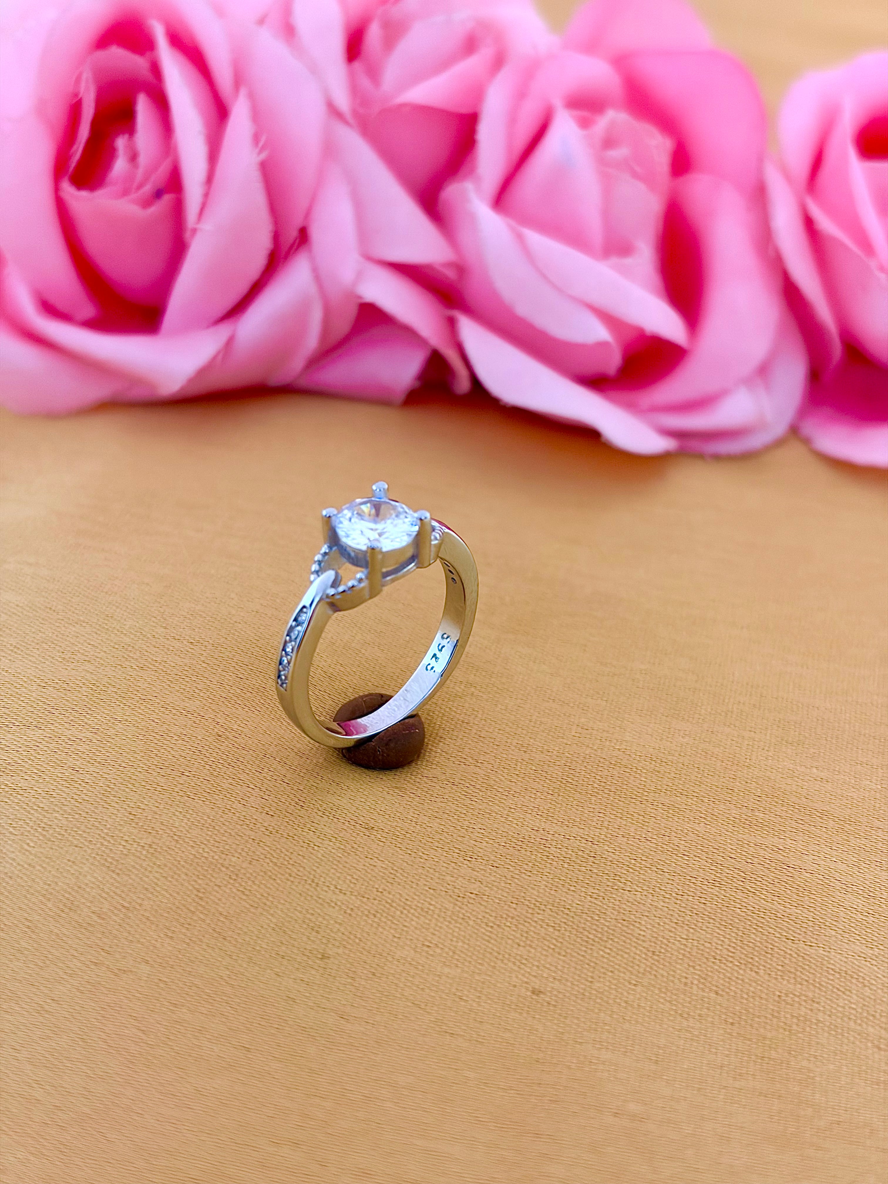 Side-Set Solitaire Ring
