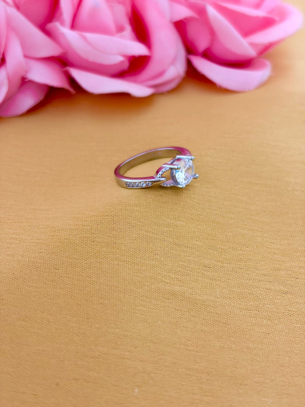 Side-Set Solitaire Ring