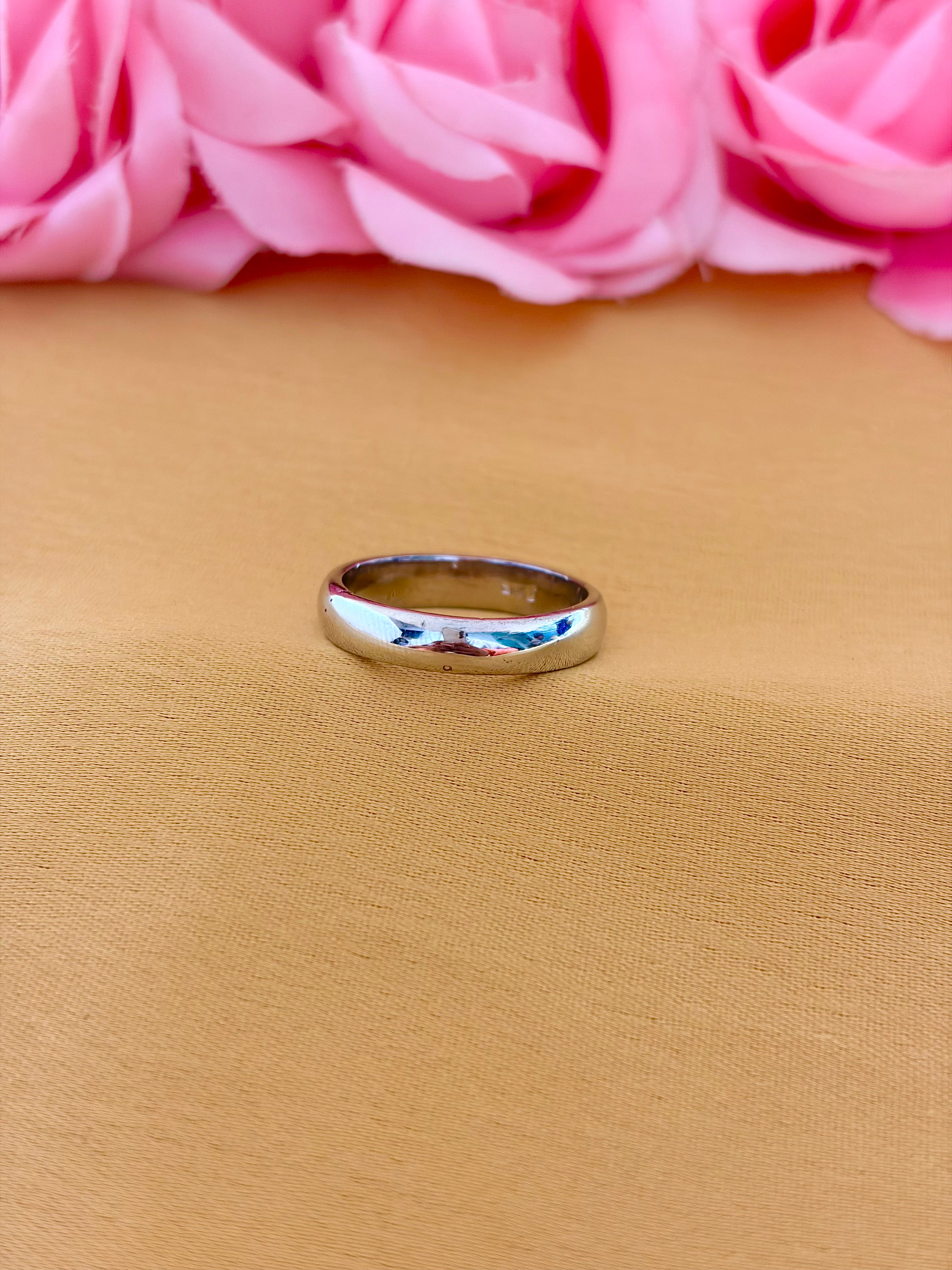 Classic Plain Sterling Silver Band