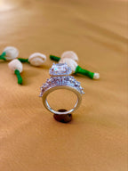 Layered Halo Bridal Ring