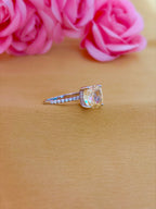 Ivory Crown Solitaire Ring