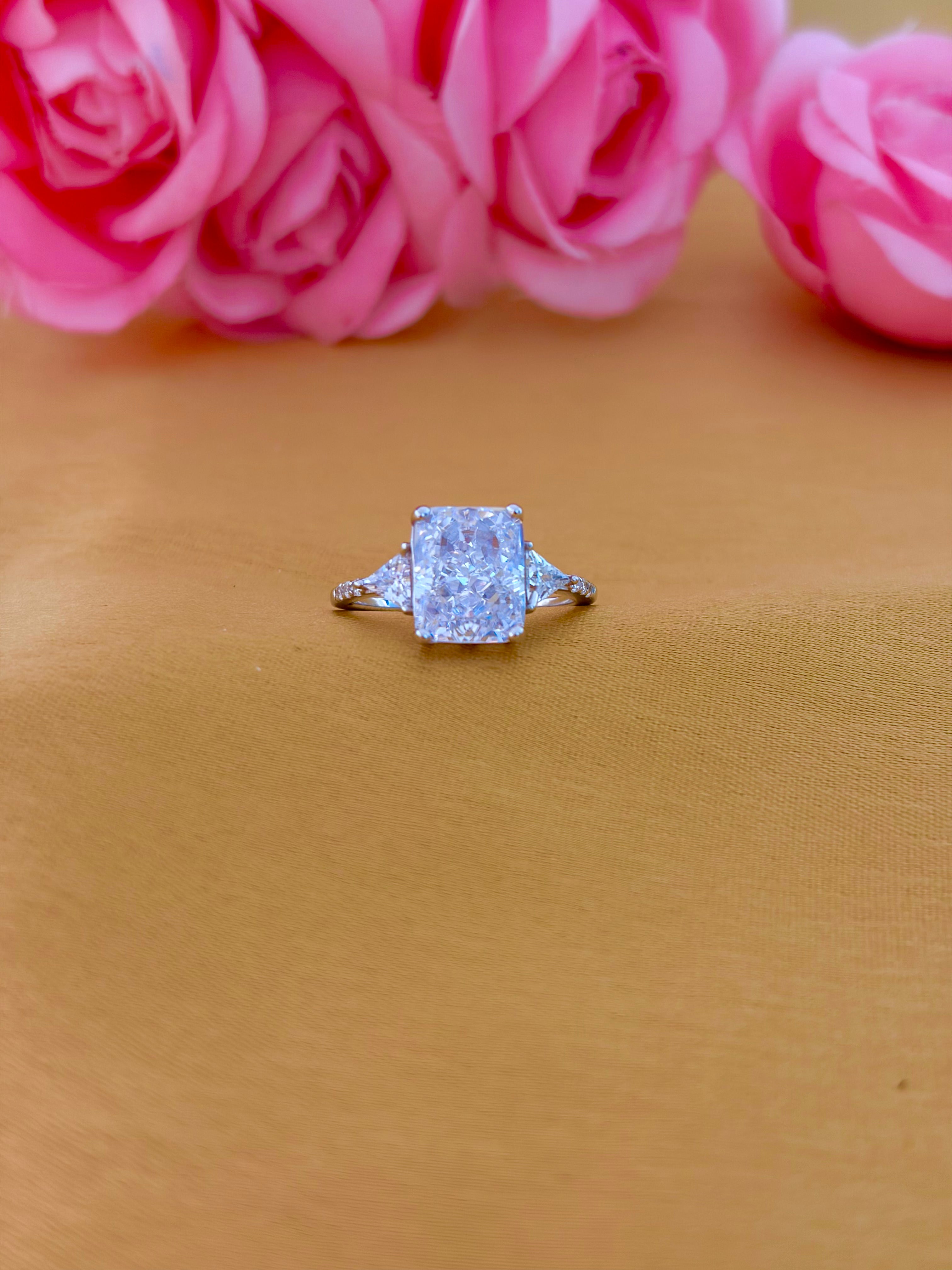 Celeste Cushion Spark Ring