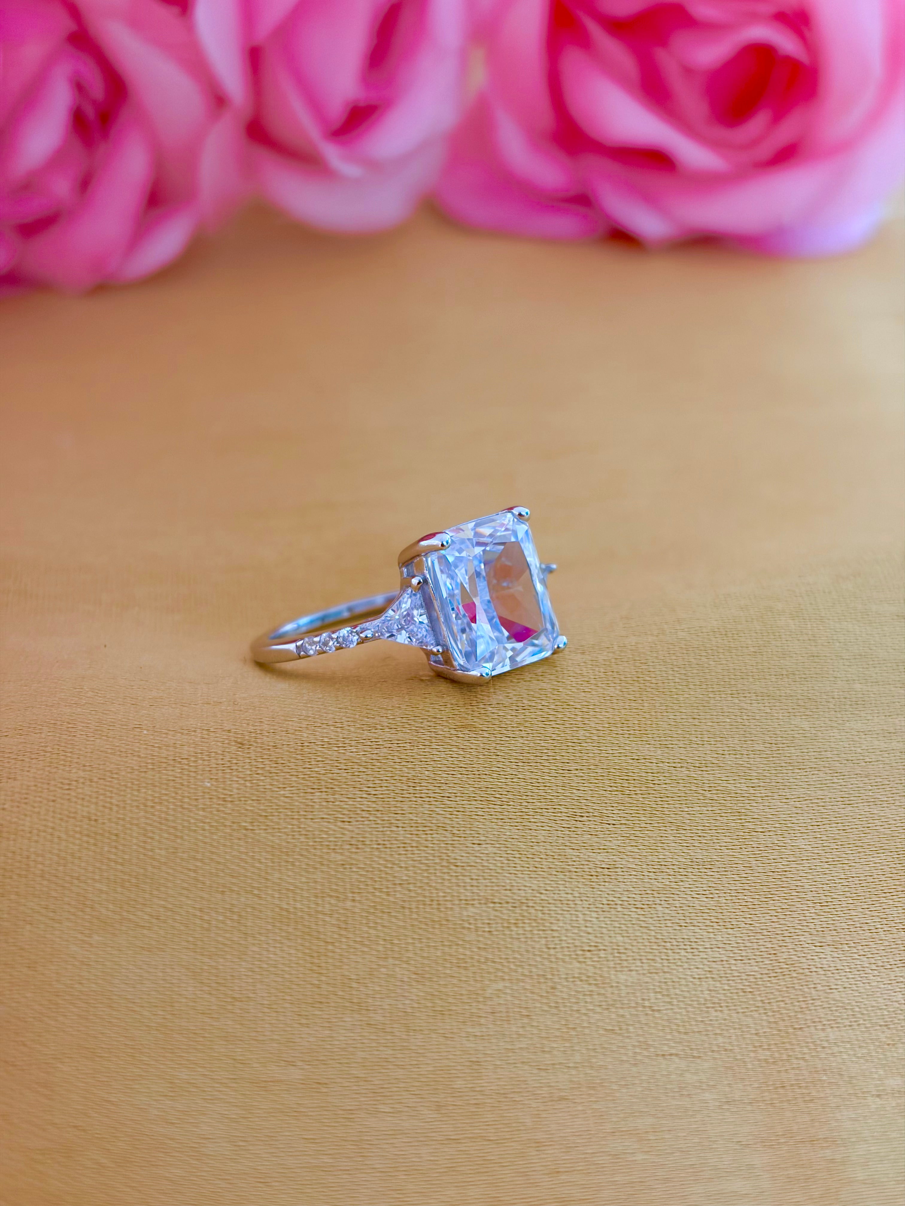 Celeste Cushion Spark Ring