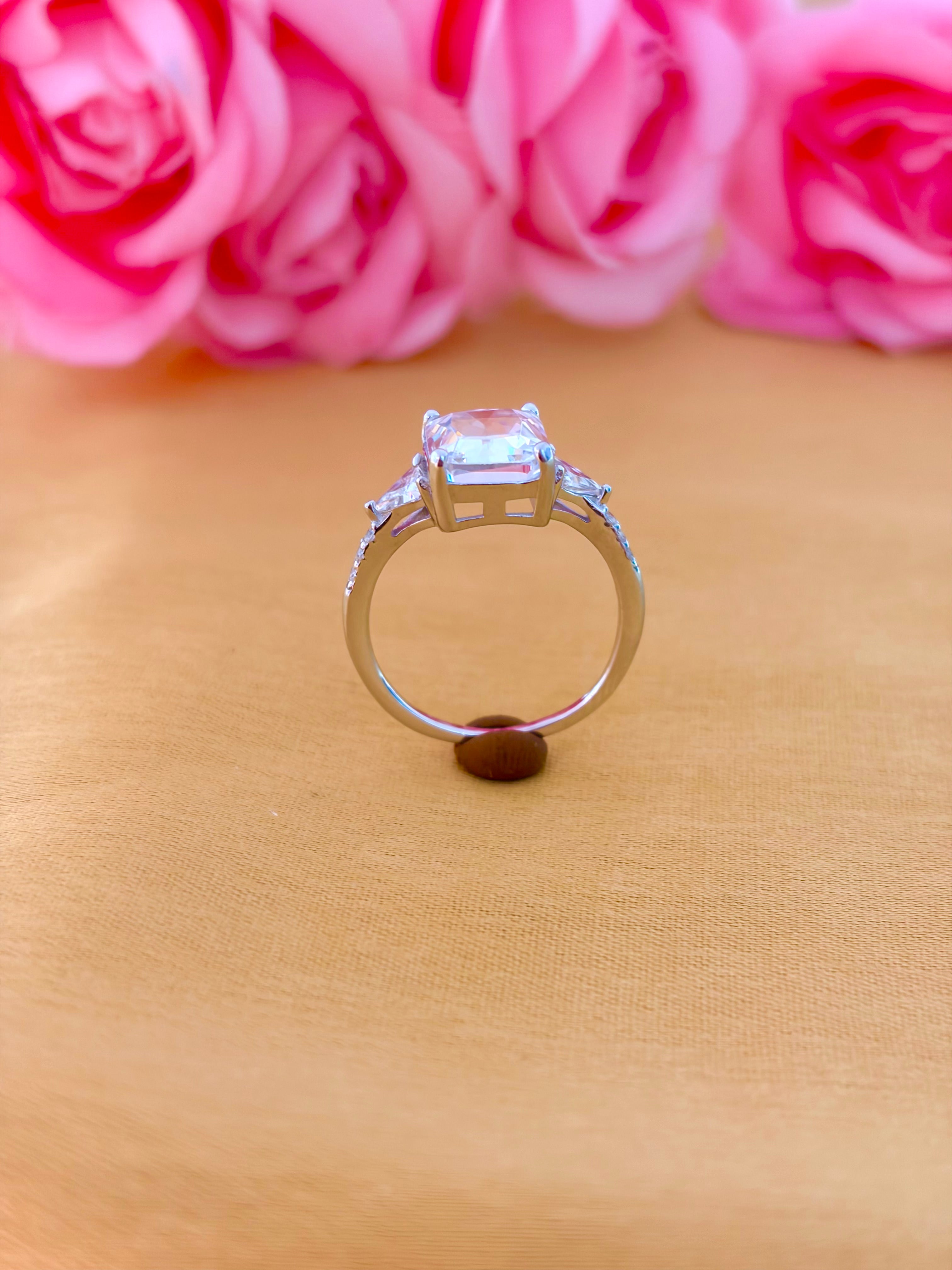 Celeste Cushion Spark Ring