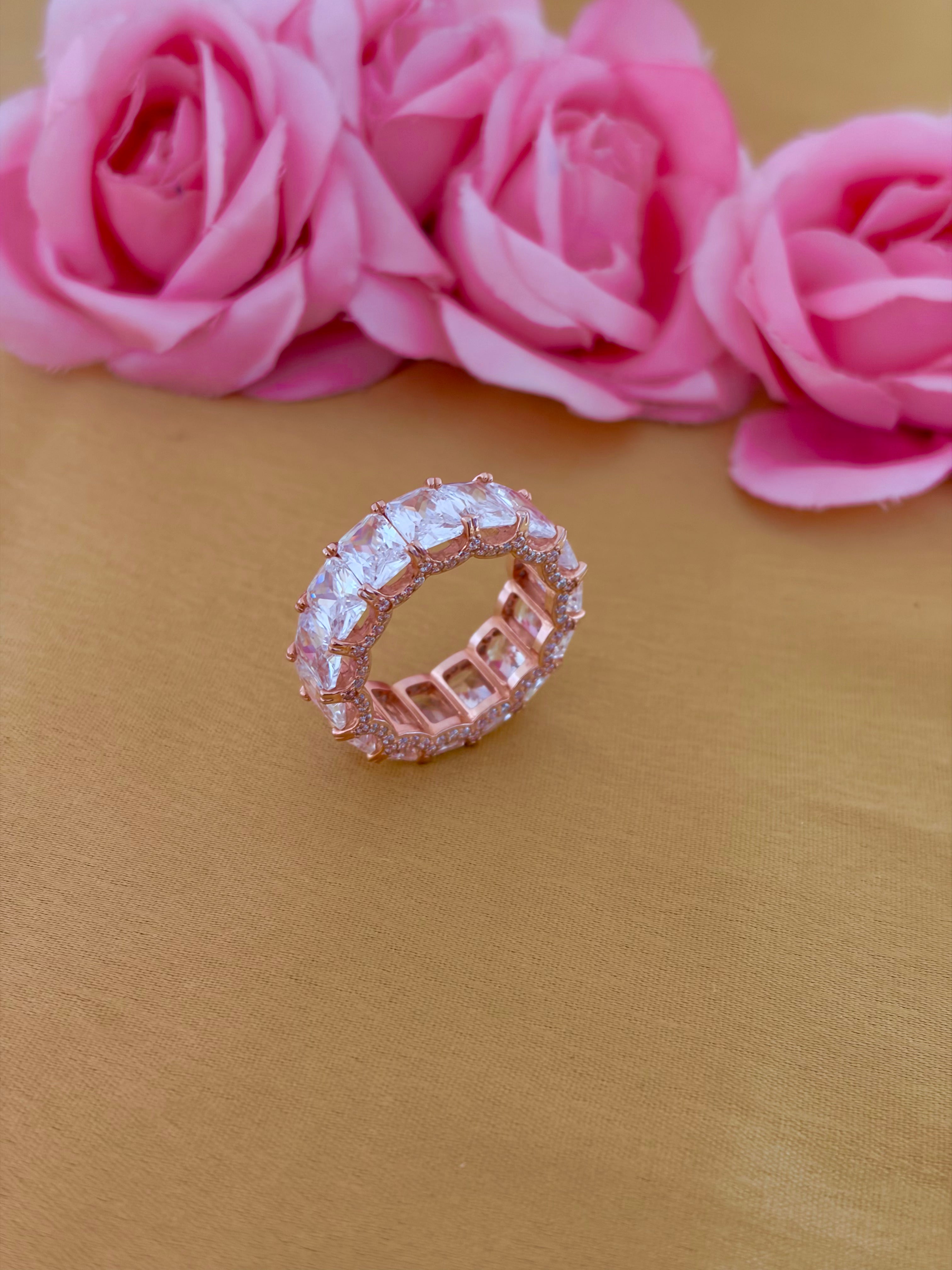 Eternal Brilliance Rose Gold Band Ring