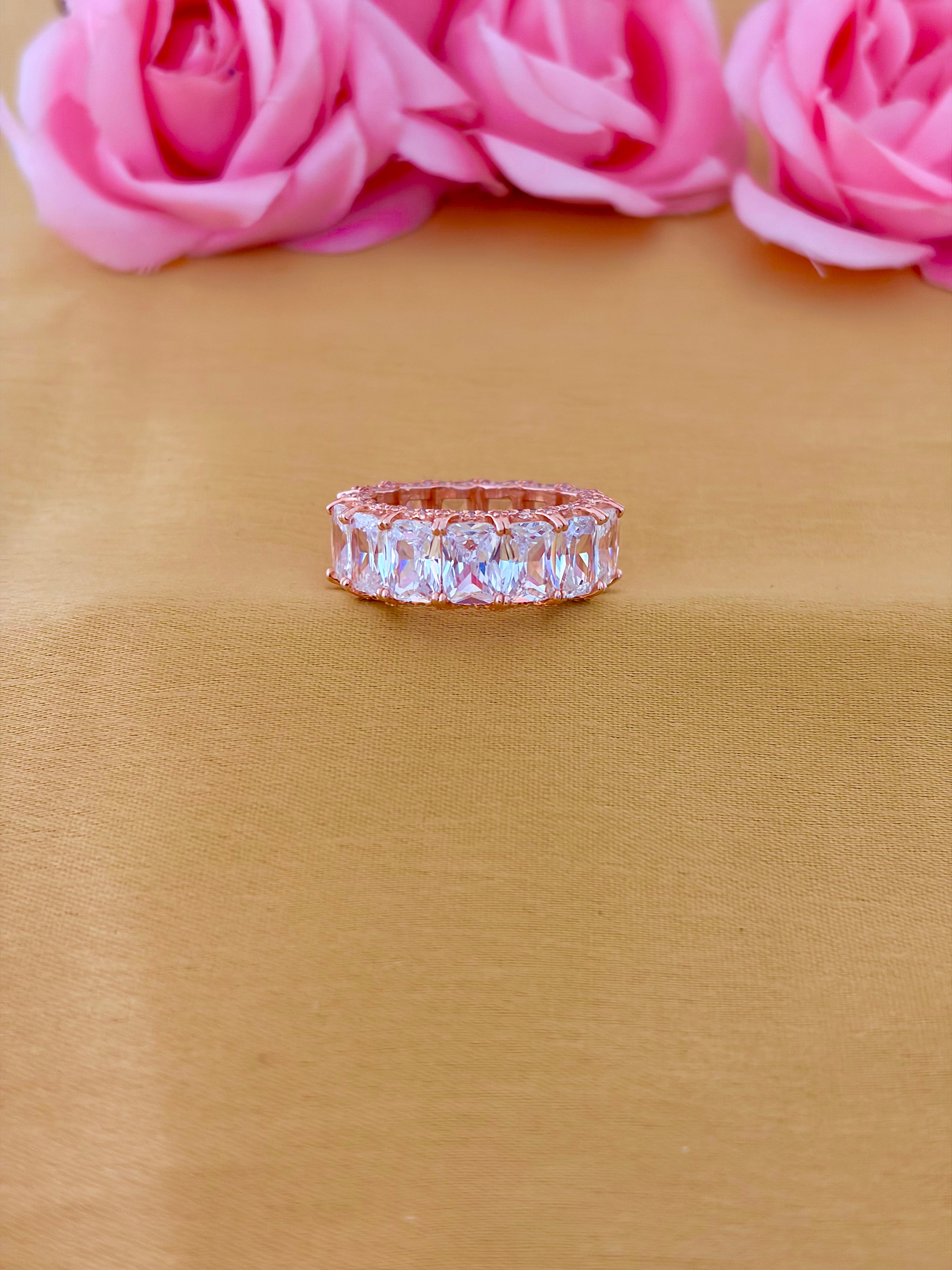 Eternal Brilliance Rose Gold Band Ring