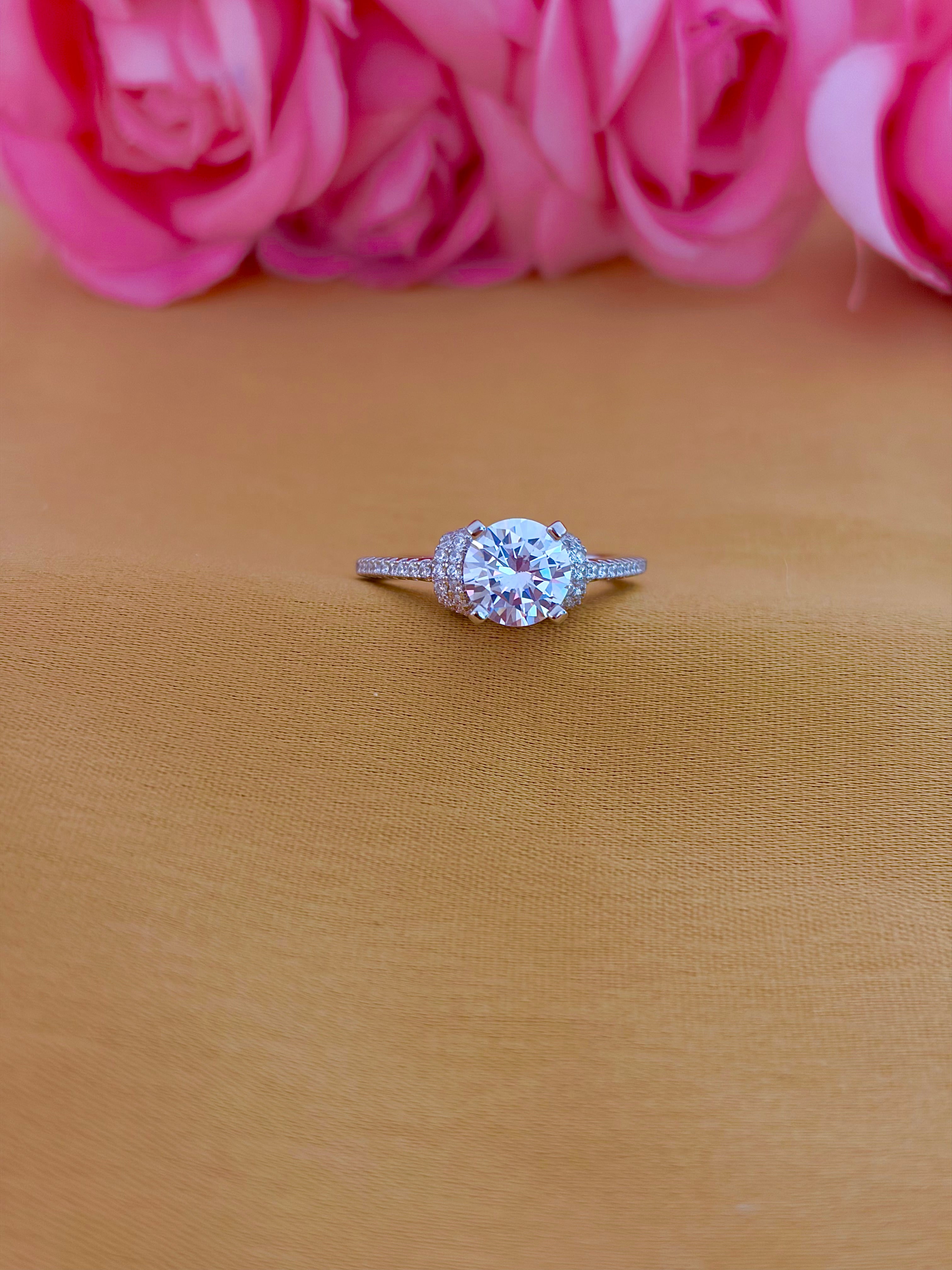 Elysia Cubic Zircon Solitaire Ring