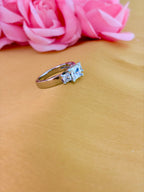 Aurora Crown Cubic Zircon Solitaire Ring