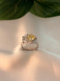 Elegant Yellow Gemstone Statement Ring