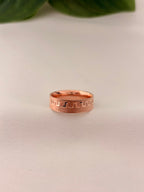 Rose Gold Greek Pattern Band Ring