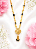 Classic Gold Mangalsutra with Round Designer Pendant
